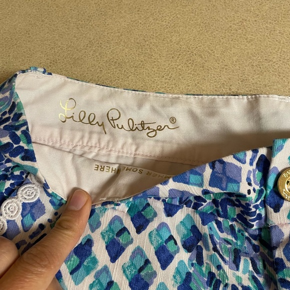Lilly pulitzer Callahan shorts size 6 - Picture 4 of 4